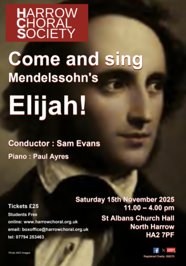 Come and Sing Mendelssohn's Elijah